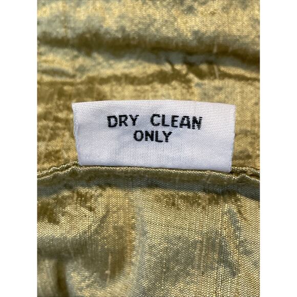 YAK MAGIK Jacket size MEDIUM 100% SILK Long Sleeves Open Front Beaded GOLD Rare - Picture 15 of 16